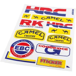 Aufkleber Bogen Sponsor HRC 33x22cm