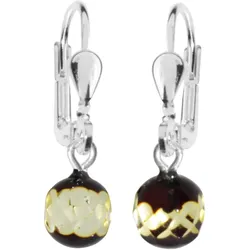 Paar Ohrhänger OSTSEE-SCHMUCK "Ostsee-Schmuck Ohrhänger Klassisch 7 mm Ohrhänger Klassisch 7 mm", weiß, Ohrringe, Damen, 24 x 7mm, Silber 925 (Sterlingsilber)