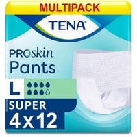 Tena Pants Super Large für starke Blasenschwäche, 12 Stück, 4er Pack (4 x 12 Stück)