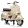 ES-Toys Elektro-Kinderauto VESPA 150 VL1T rot (12V)