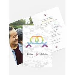 Einladungen zur Hochzeit selbst gestalten mit Spruch und Fotos im Onlinedesigner bei Meine-Kartenmanufaktur.de