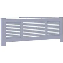 vidaXL MDF Heizkörperverkleidung Grau 205 cm