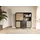 MASSIVMOEBEL24.DE Highboard Mango 150x40x160 dunkelgrau lackiert VALENCIA #211