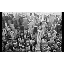 Fototapete PAPERMOON "Manhattan Stadtbild", bunt (mehrfarbig), B:3,5m L:2,6m, Vlies, Tapeten