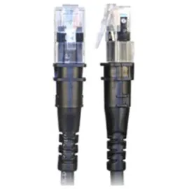 Patchsee Patchkabel ThinPatch CAT 6a ISO/IEC, U/FTP, halogenfrei, 10 G, schwarz, 2,7 m),