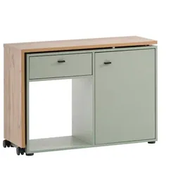 Schildmeyer Tiny Working Kommode 104,6 x 75,3 x 39 cm Pistazie/Eiche Landhaus Dekor