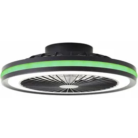 Brilliant Palmero 1 Ventilator rund schwarz