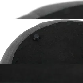 CLP Sitzhocker Drancy, Samt rund gepolstert mit Zierknöpfen, Chesterfield-Optik, Polsterhocker für Wohnzimmer & Schlafzimmer