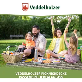 Veddelholzer Boho Picknickdecke 200 x 200 cm wasserdicht