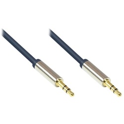 Good Connections 3,5mm Klinkenkabel 2m Stecker zu Stecker Audio dunkelblau
