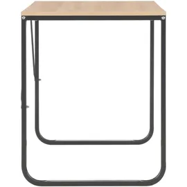 vidaXL Computertisch Schwarz und Eiche 120x60x73 cm