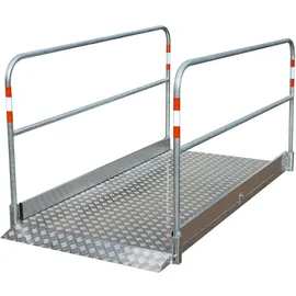 Schake Grabenbrücke aus Aluminium 1 m x 1,80 m