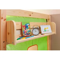 Kinderregal TICAA, beige (kiefer massiv natur), B:80cm H:22cm T:17cm, Massivholz, FSC-zertifizierter Holzwerkstoff, Regale, Anbauregal in verschiedenen Breiten, Kiefer