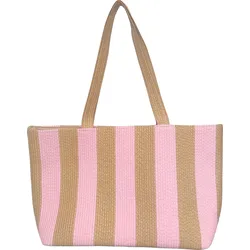 Strohtasche Streifen