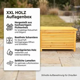 MuCoLa Auflagenbox 140 x 52 x 46 cm Braun