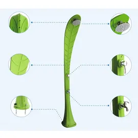 Steinbach Leaf Solardusche 2,20 m grün 049055