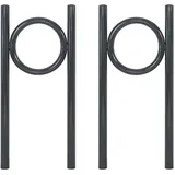 Trutzholm Fahrradständer 2x Fahrradanlehnbügel 115 x 52 cm Ø 60 mm grau