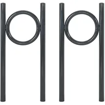 Trutzholm Fahrradständer 2x Fahrradanlehnbügel 115 x 52 cm Ø 60 mm grau