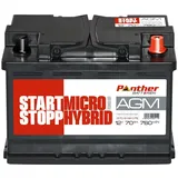 Starterbatterie Panther Start-Stop AGM 12V 70Ah 760A