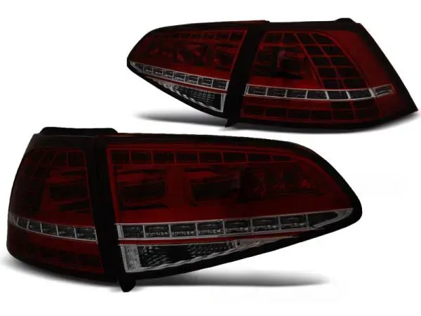 LED Rückleuchten für VW Golf 7 (VII) Limo Bj.12-17 Rot/Smoke dynamischer Blinker