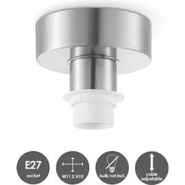 Home Sweet Home Deckenleuchte Dot 60 W E27 Silber 10 cm