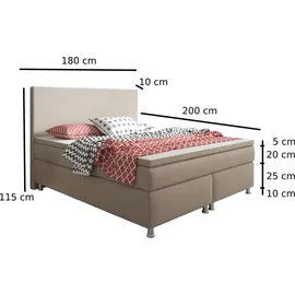 Inter King Size 180 x 200 cm muddy