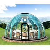 Xlmoebel Pavillon Eleganter Gartenpavillon für bis zu 24 Personen bei Events, (6,05 m Pavillon rund), Made in Europa weiß