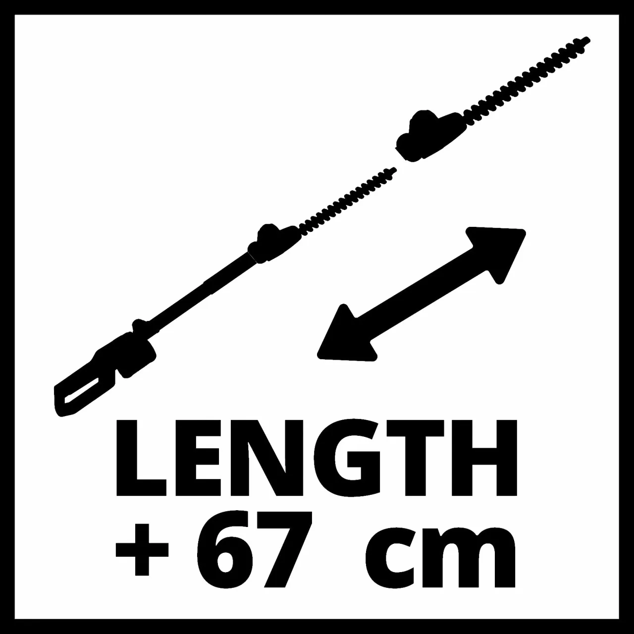 Einhell Akku Teleskopheckenschere GC-HH 18/45 Li T-Solo 41 cm Schnittlänge