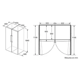 Bosch Serie 4 KSV36VLDP Kühlschrank (346 l, 1860 mm hoch, Inoxlook)
