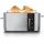 Arendo Langschlitz-Toaster Silber