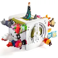 Xozoyo Metall Tonie Regal vollständig magnetisches Toniebox Regal Tonie aufbewahrung für bis zu 25-40 Figuren + Box, Tonie Regal Mädchen und Jungen in tonieregal zum hinstellen (Raumschiff-Muster)