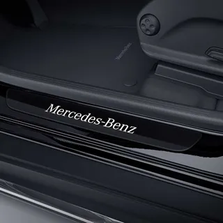 Mercedes-Benz Wechselcover für Einstiegsleisten beleuchtet vorne 2-teilig schwar