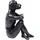 Kare Deko Figur Hund Marc, Schwarz, Sitzender Hund, 33 cm hoch