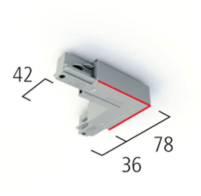 LTS Eckverbinder für 3-Phasen-Stromschiene