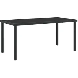 vidaXL Garten Essgruppe 7 pcs Grau Poly Rattan