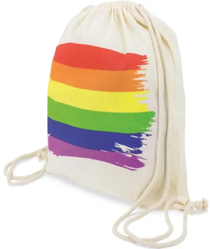PRIDE - BAUMWOLL-RUCKSACK MIT LGBT-FLAGGE