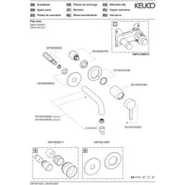 Keuco Plan Blue Einhandmischer Aluminium