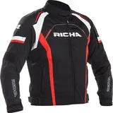 Richa Falcon 2, Textiljacke - Schwarz/Rot - XL