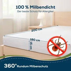 Sensalou Matratzenbezug Encasing 140 x 200 cm weiß