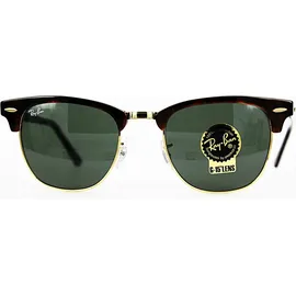 Ray-Ban Clubmaster Classic RB3016 W0366 49-21 gloss tortoise/green
