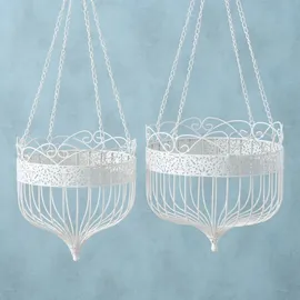 Boltze Hängekorb Lilli, 2er, H 35-38 cm, Ø 33-38 cm