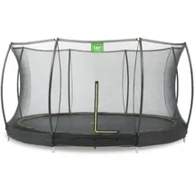 EXIT TOYS Silhouette Bodentrampolin 427 cm inkl. Sicherheitsnetz schwarz