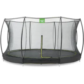 EXIT TOYS Silhouette Bodentrampolin 427 cm inkl. Sicherheitsnetz schwarz