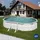 Gre Nordic Oval-Stahlwandbecken-Set 500 x 300 x 120 cm inkl. Sandfilteranlage und Reinigungsset