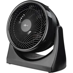 Goobay 9 Zoll Bodenventilator, 3 Stufen, kompakt, 30W, schwarz