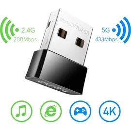 Cudy WU650 AC650 Wi-Fi Mini USB Adapter