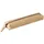 Clairefontaine 103511C Schlampermäppchen (Flying Spirit aus Leder, klein, rund, 19x4x2,5cm) 1 Stück beige