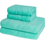 ROSS Cashmere feeling Handtuch-Set (4-teilig) Handtücher 4 ct Silber