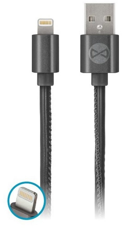 Forever USB Ladekabel Lightning oder Micro-USB Smartphone-Kabel, Lightning, Micro-USB, USB-C schwarz