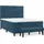 vidaXL Boxspringbett 140 x 200 cm Dunkelblau